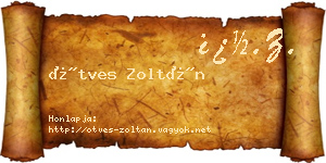 Ötves Zoltán névjegykártya